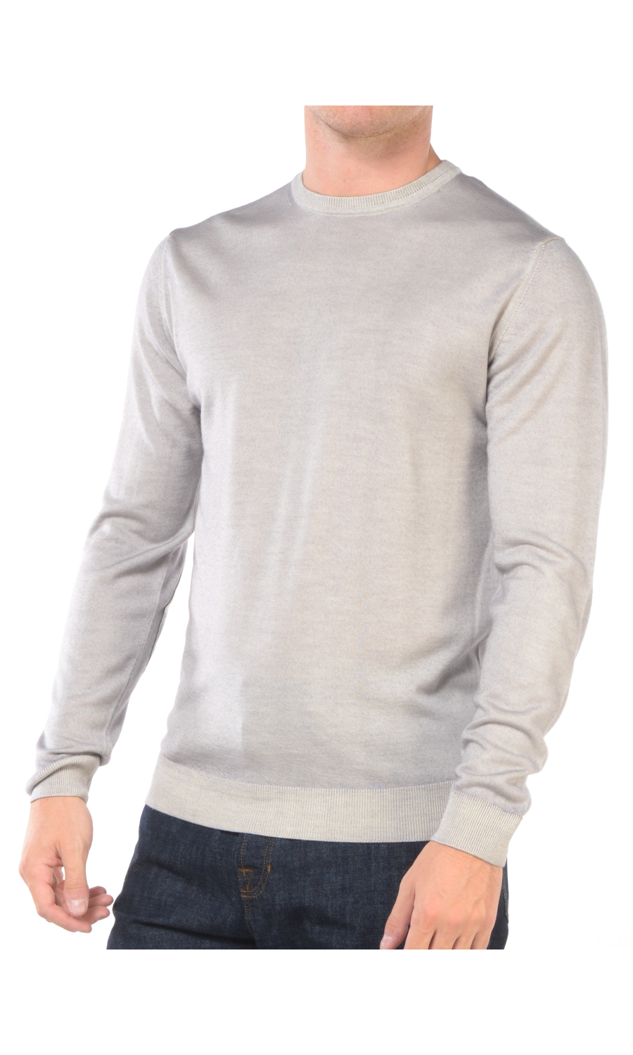 maglia da uomo Daniele Fiesoli in lana merino extrafine con toppa