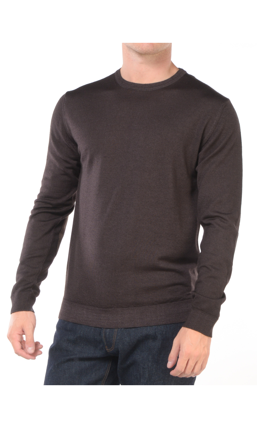 maglia da uomo Daniele Fiesoli in lana merino extrafine con toppa