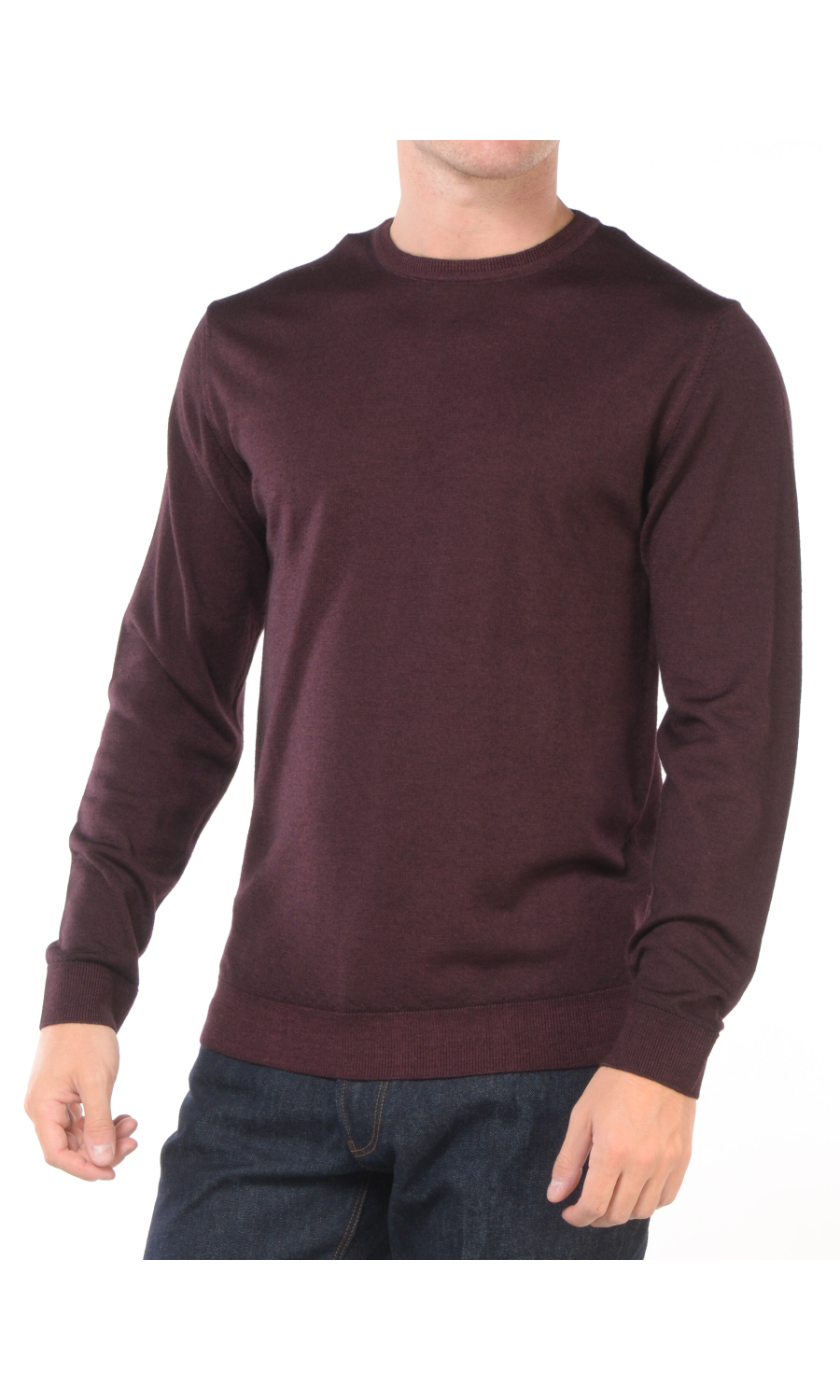 maglia da uomo Daniele Fiesoli in lana merino extrafine con toppa