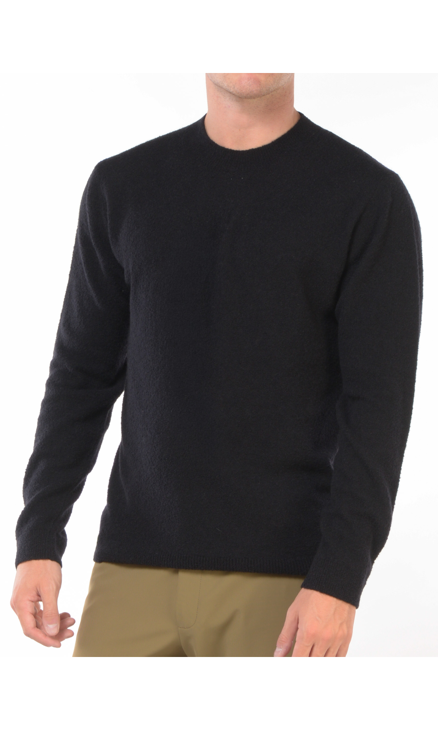 maglia da uomo Daniele Fiesoli in lana merino misto cachemire effetto boucle'