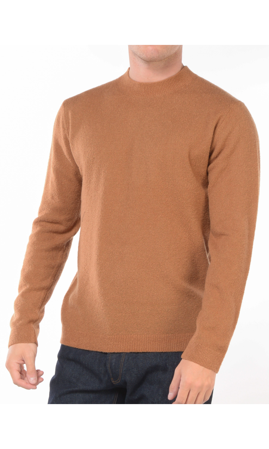 maglia da uomo Daniele Fiesoli in lana merino misto cachemire effetto boucle'