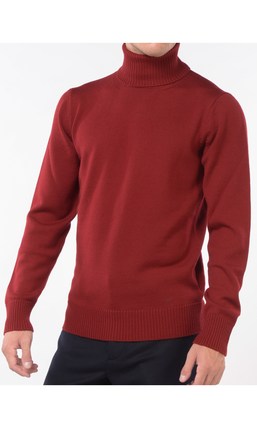 maglia da uomo Emporio Armani dolcevita tinta unita