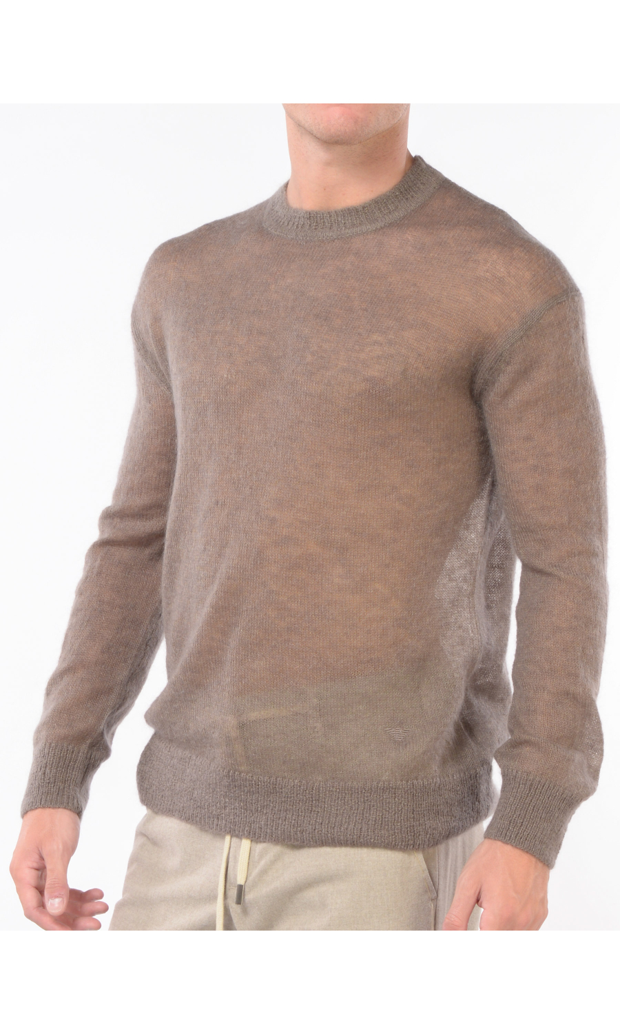 maglia da uomo Emporio Armani girocollo misto moahir