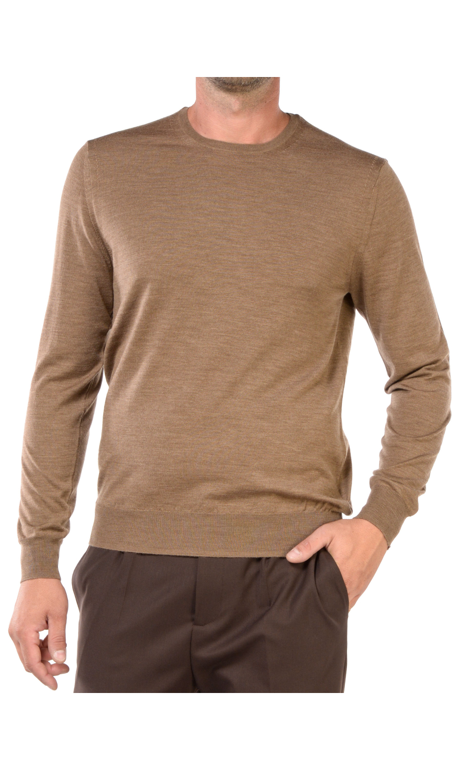 maglia da uomo Hosio girocollo in lana