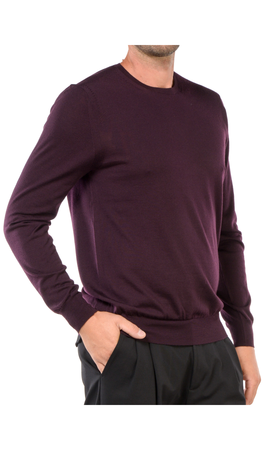 maglia da uomo Hosio girocollo in lana