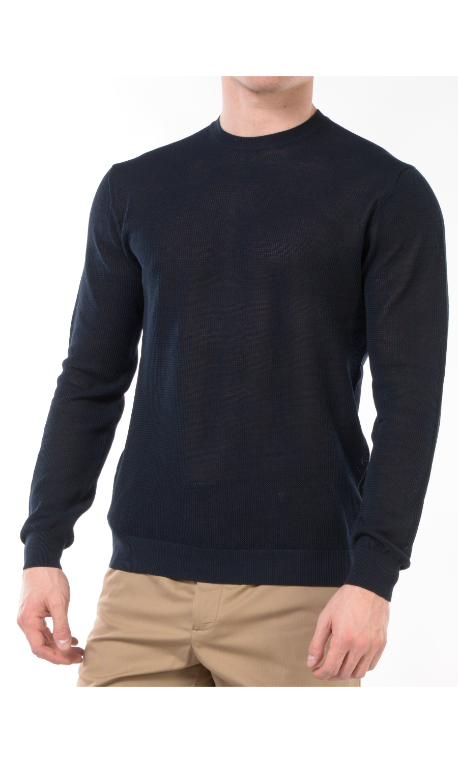 maglia da uomo Hosio girocollo lavorata