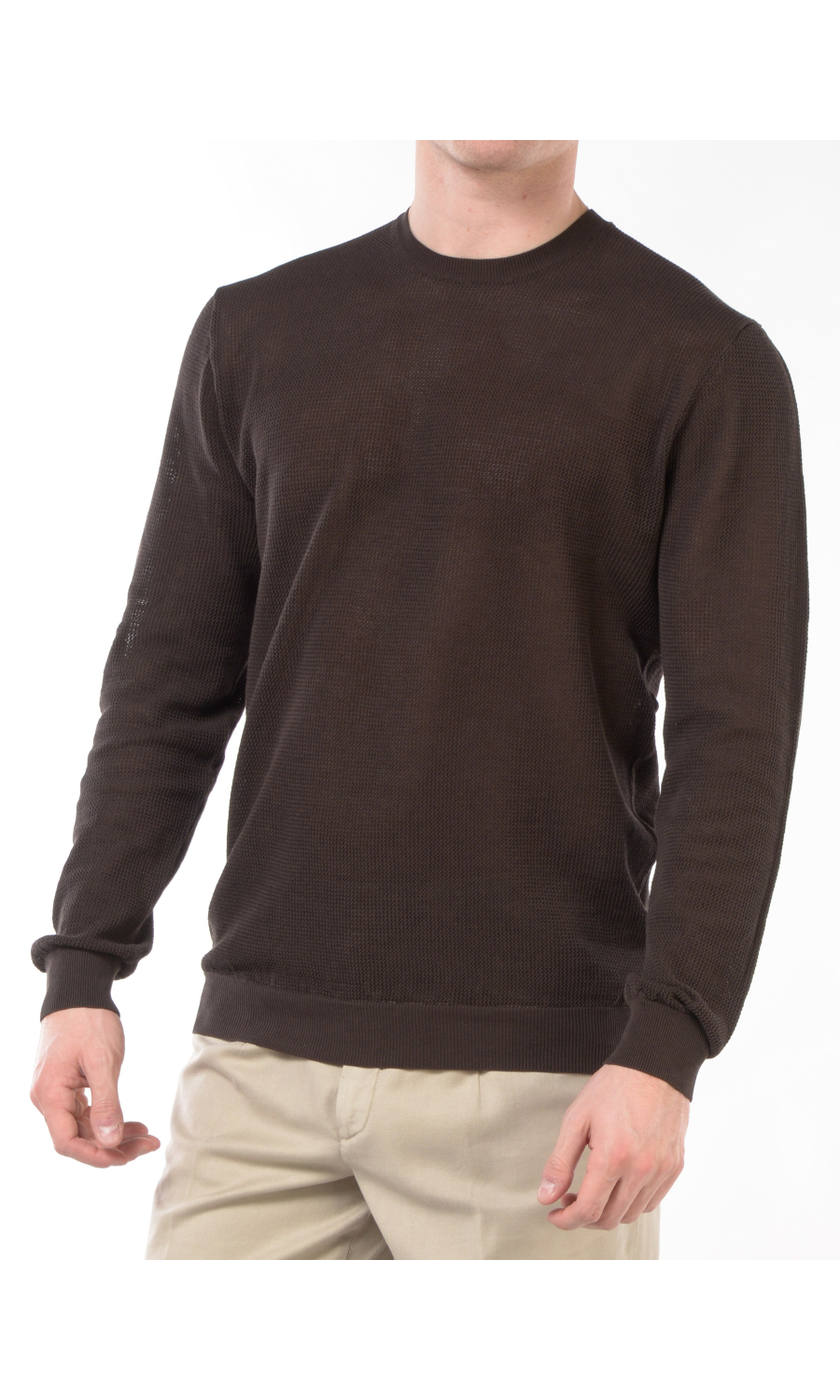 maglia da uomo Hosio girocollo lavorata