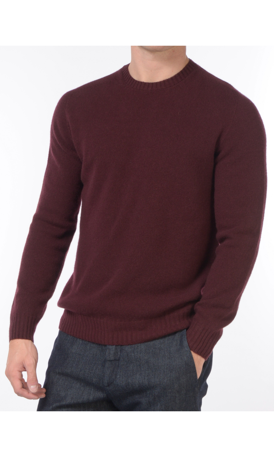 maglia da uomo Jeordies girocollo lana e cachemire