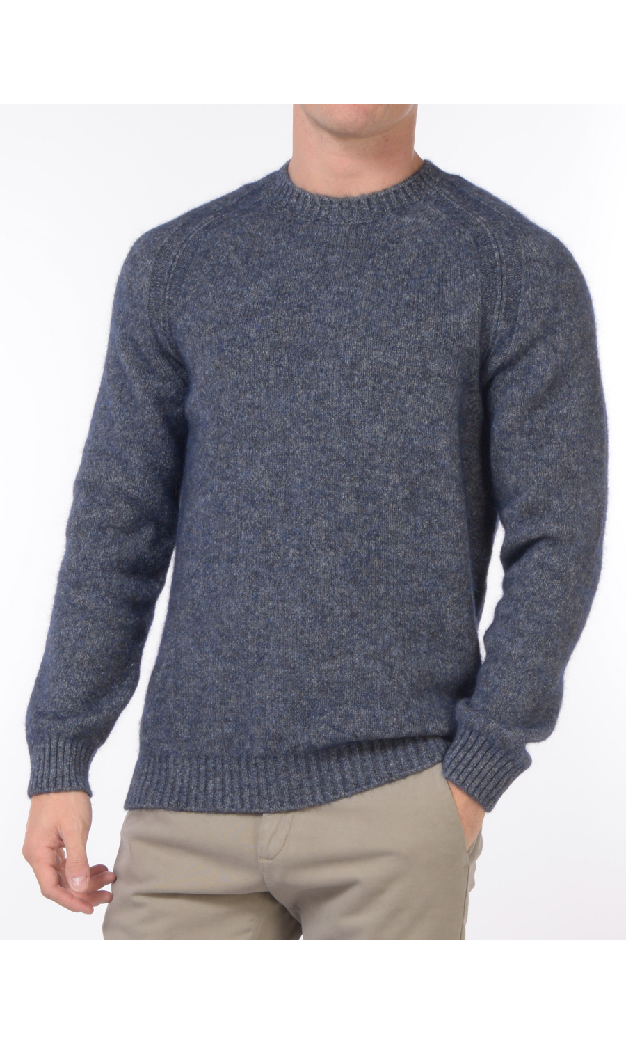 maglia da uomo Jeordies girocollo con lavorazione