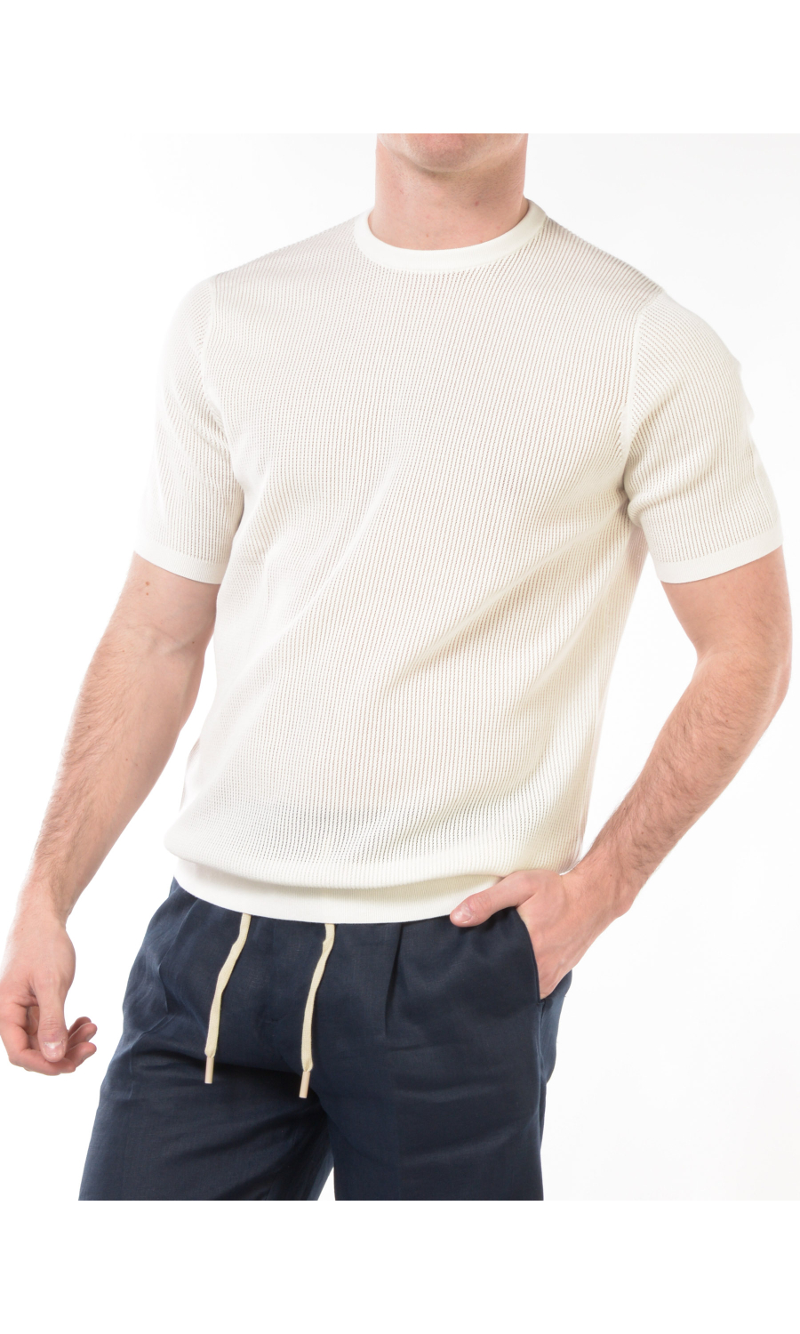 maglia da uomo Jeordies manica corta lavorata