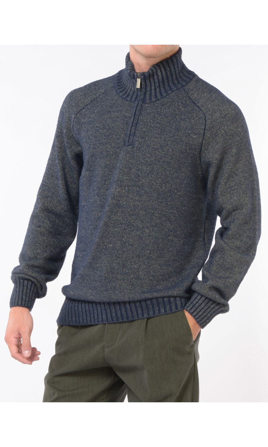 maglia da uomo K Way mezza zip melange