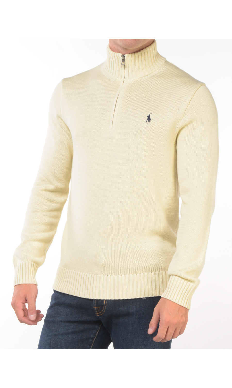 maglia da uomo Ralph Lauren a collo alto con zip