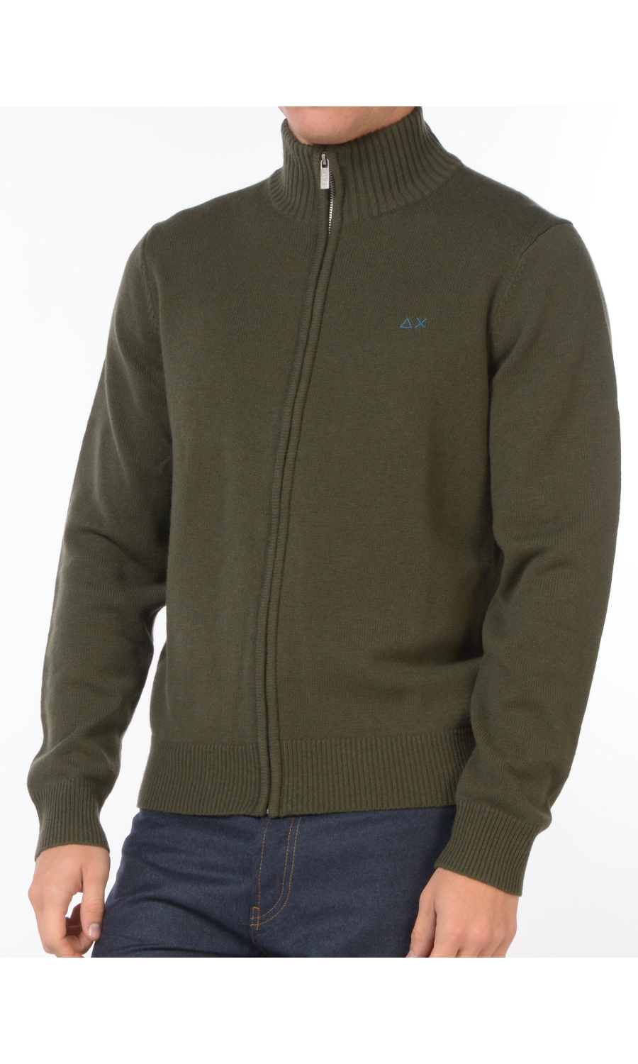 maglia da uomo Sun68 zon zip e logo