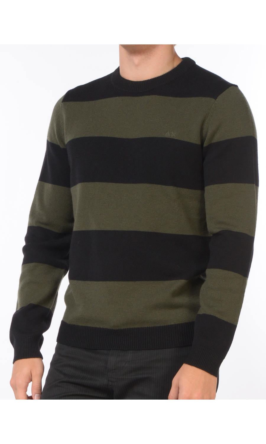 maglia da uomo Sun68 a righe con logo