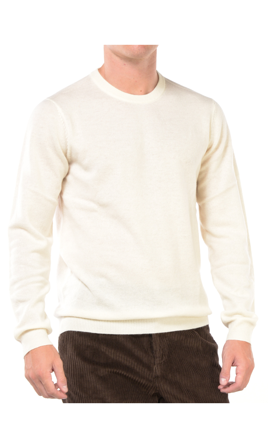 maglia da uomo Sun68 girocollo in mohair e cachemire