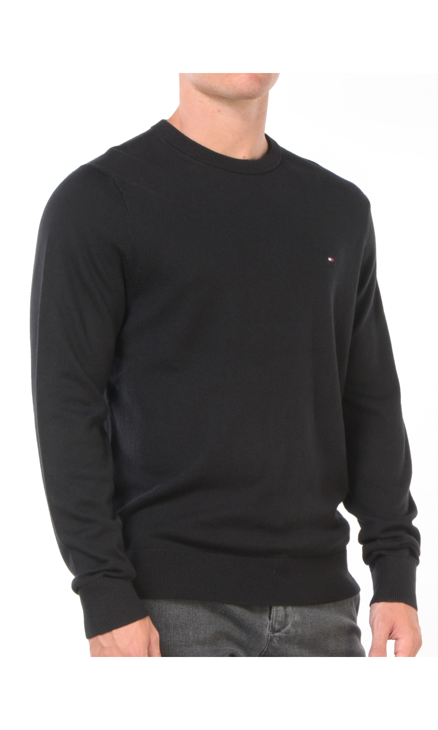 maglia da uomo Tommy Hilfiger in cotone e cachemire a girocollo