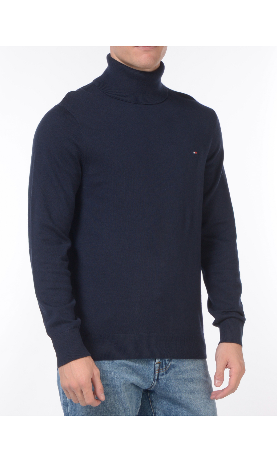 maglia da uomo Tommy Hilfiger dolcevita con logo