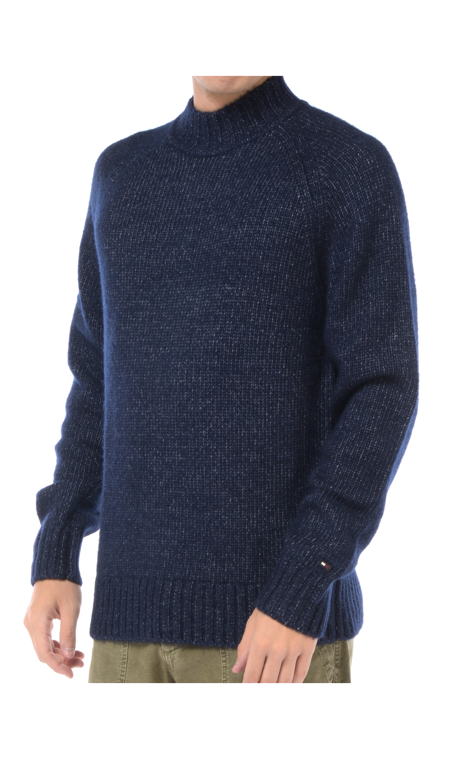 maglia da uomo Tommy Hilfiger girocollo effetto melange