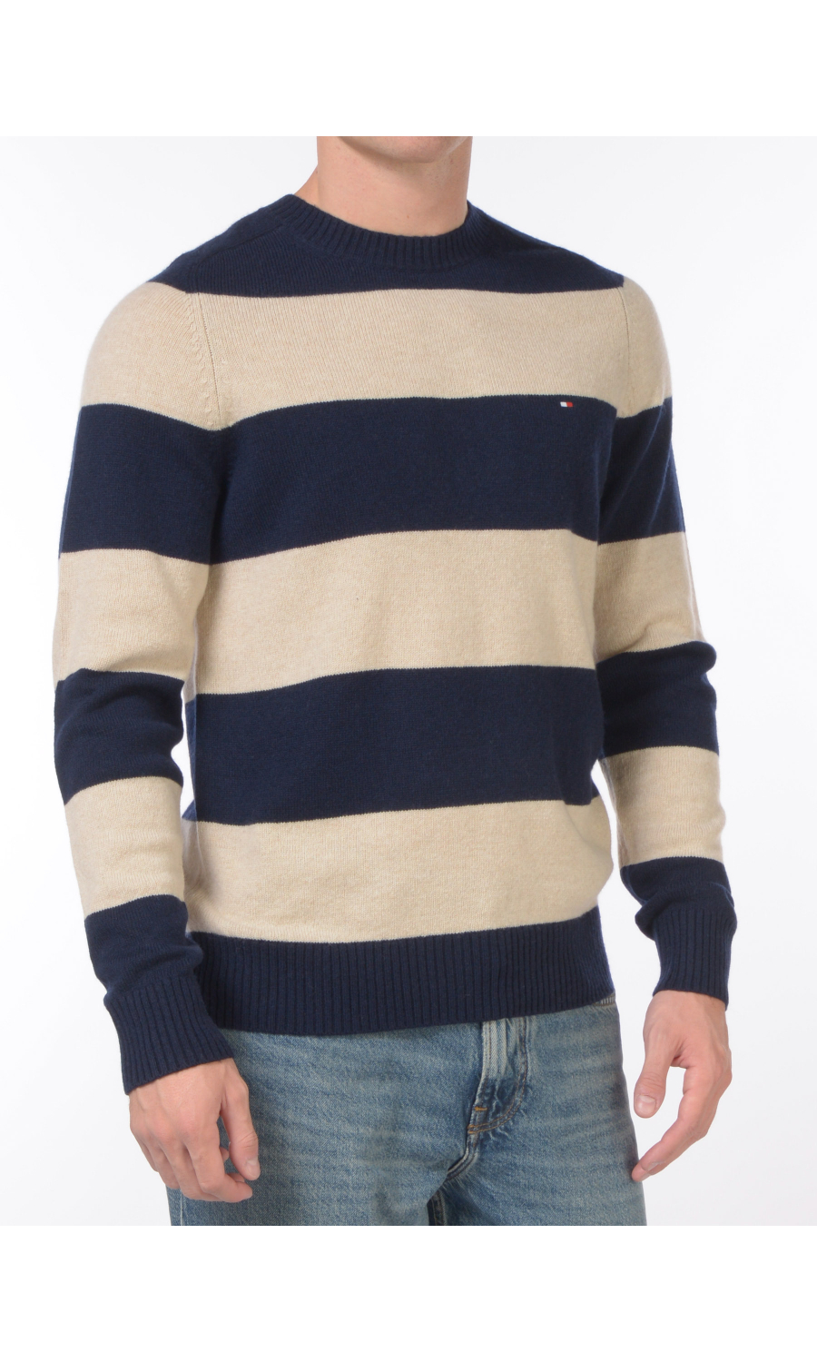 maglia da uomo Tommy Hilfiger girocollo a righe