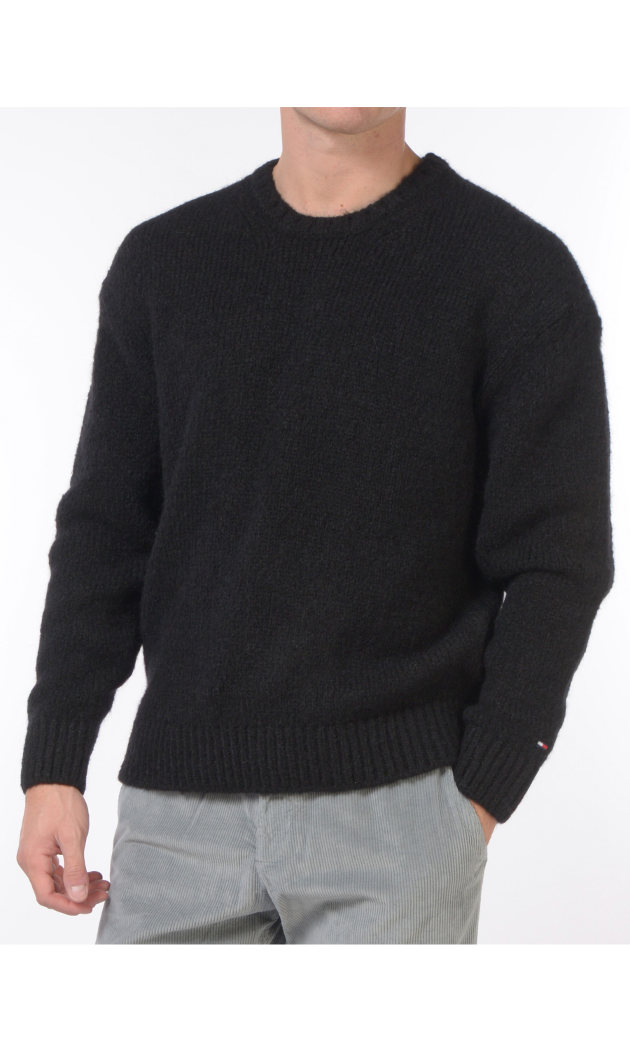 maglia da uomo Tommy Hilfiger girocollo lavorazione grossa