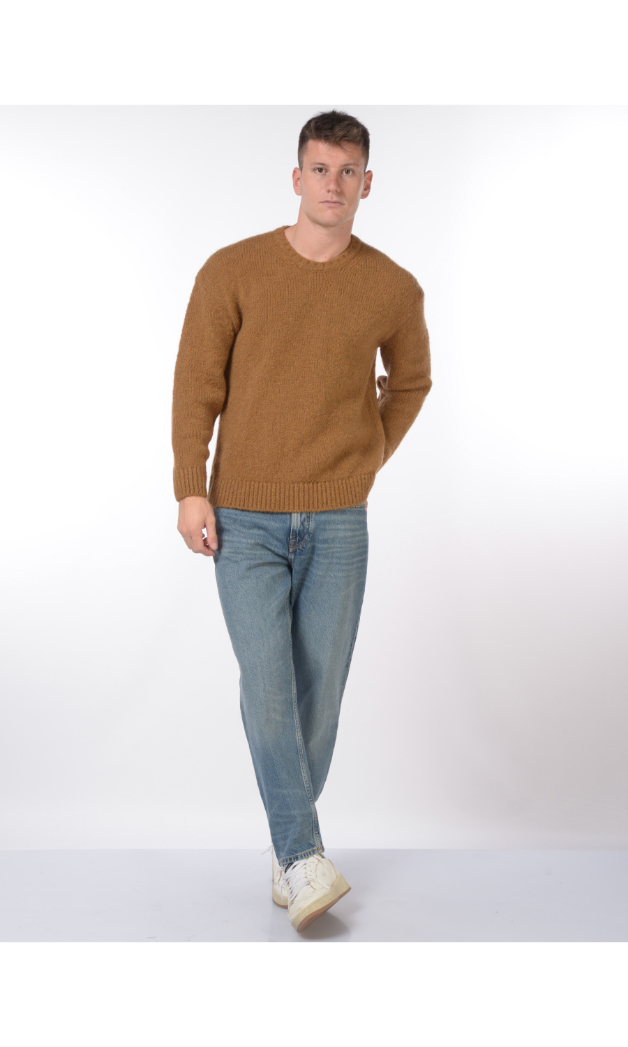 maglia da uomo Tommy Hilfiger girocollo lavorazione grossa