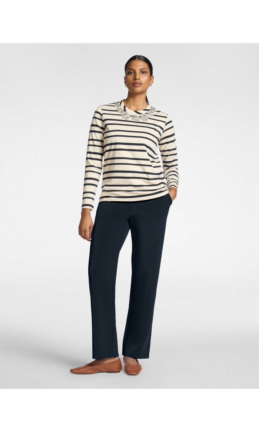 pantalone da donna Elena Miro' palazzo in scuba