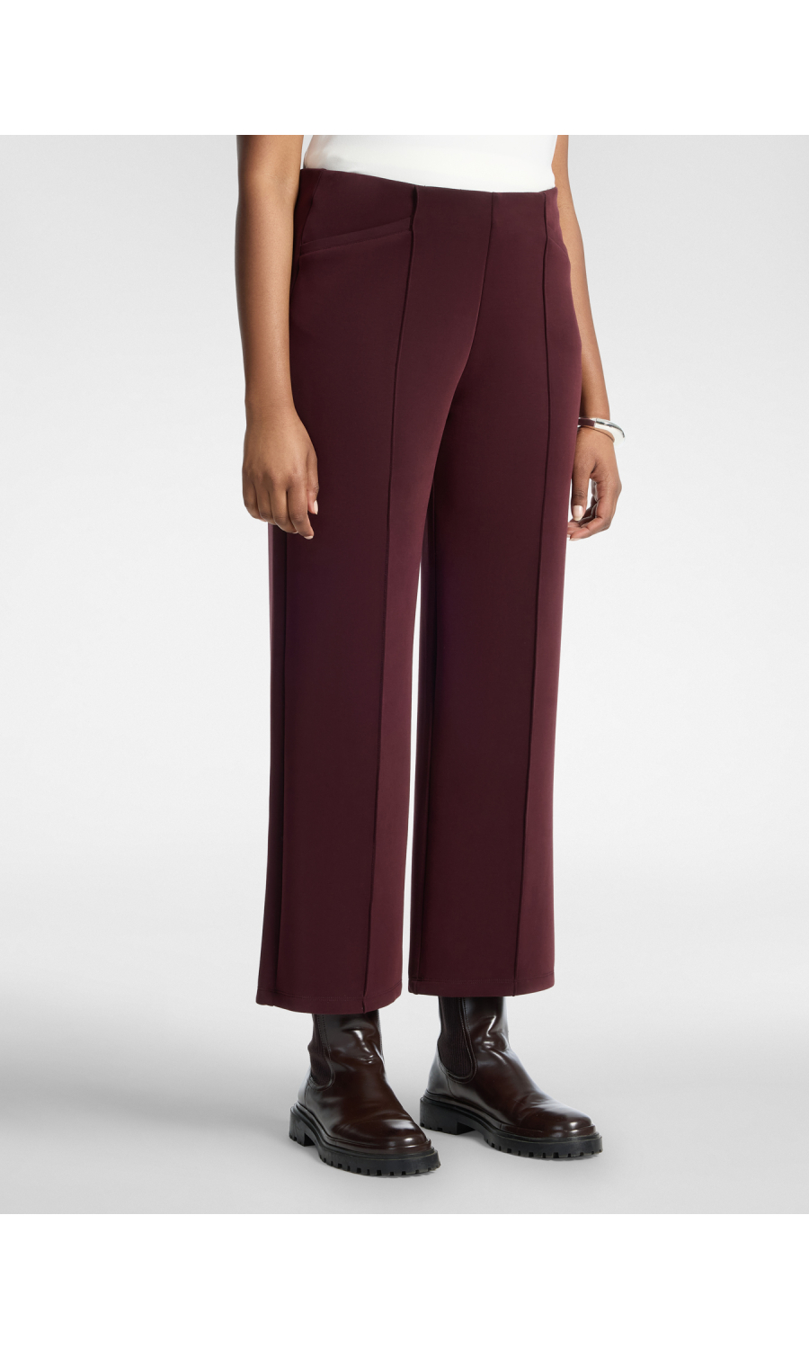 pantalone da donna Elena Miro' cropped in scuba