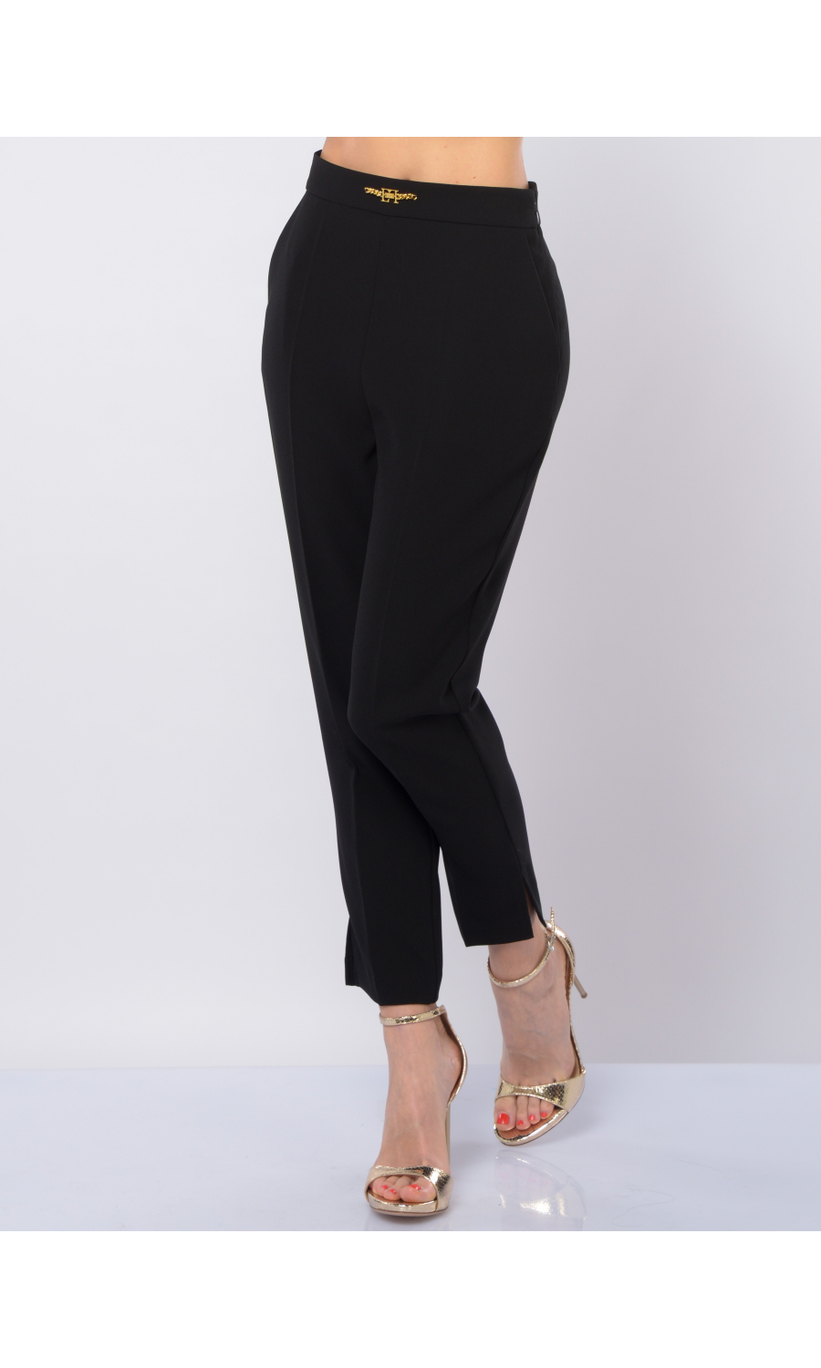 pantalone da donna Elisabetta Franchi con catenella e spacco