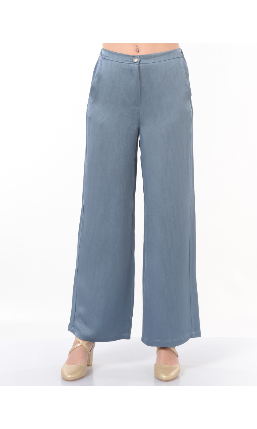 pantalone da donna Emme By Marella ampio in tessuto fluido