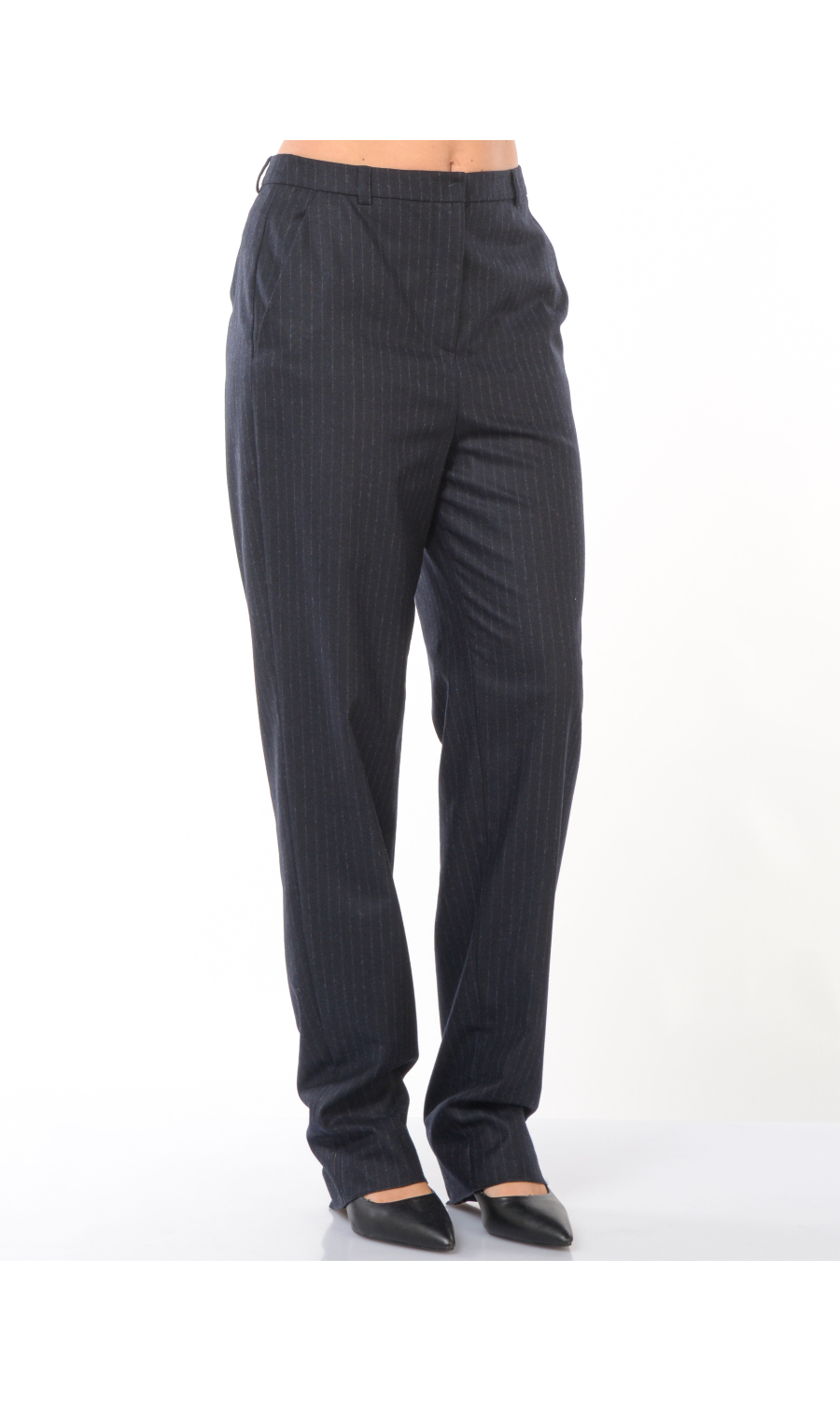 pantalone da donna Emporio Armani chino gessato