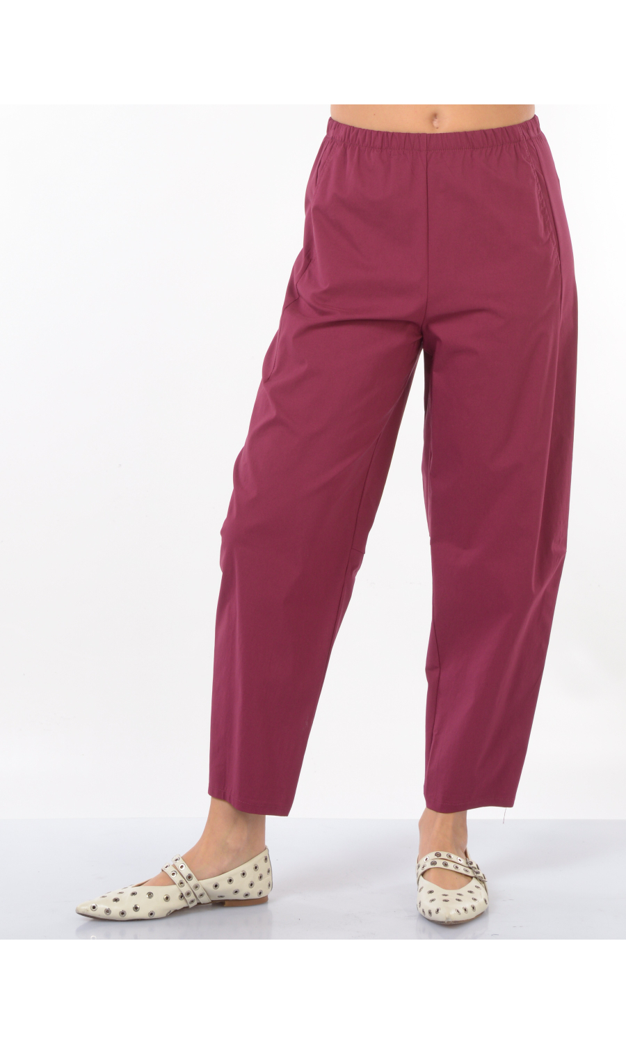 pantalone da donna Jurere linea carrot con elastico