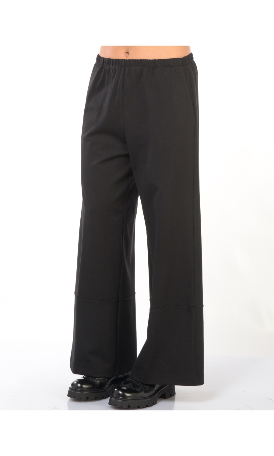 pantalone da donna Jurere ampio e cropped con elastico