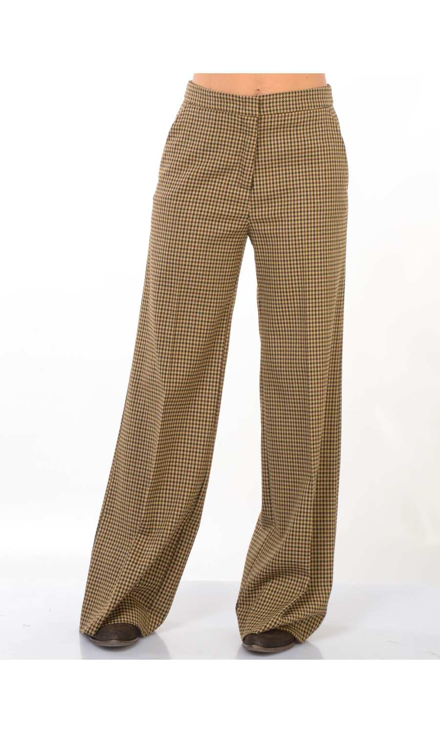 pantalone da donna Kaos a palazzo in pied de poul