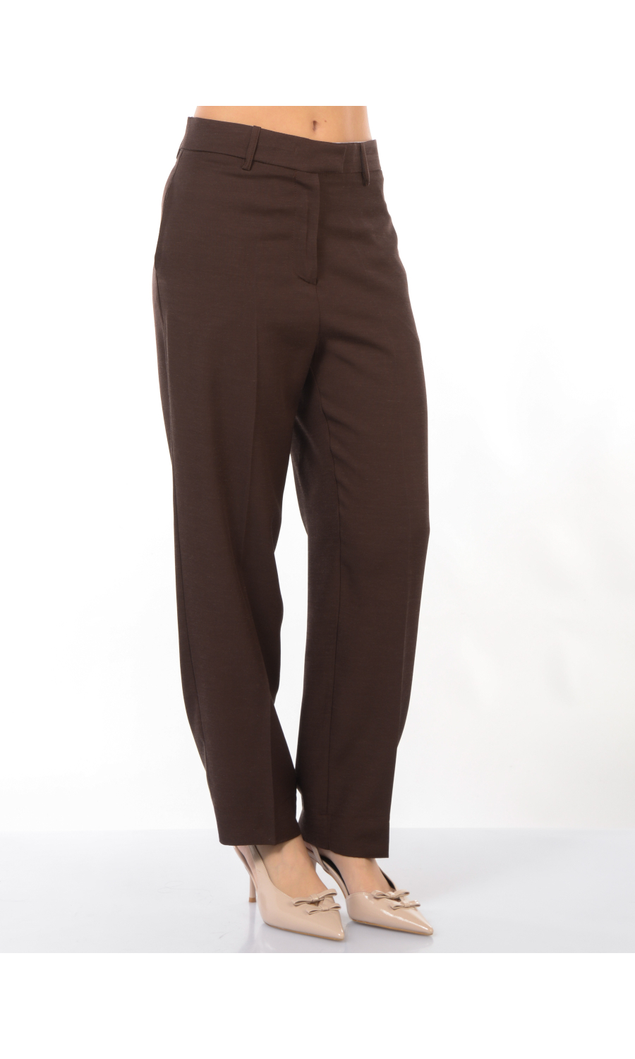 pantalone da donna Kaos dritto in tessuto fluido
