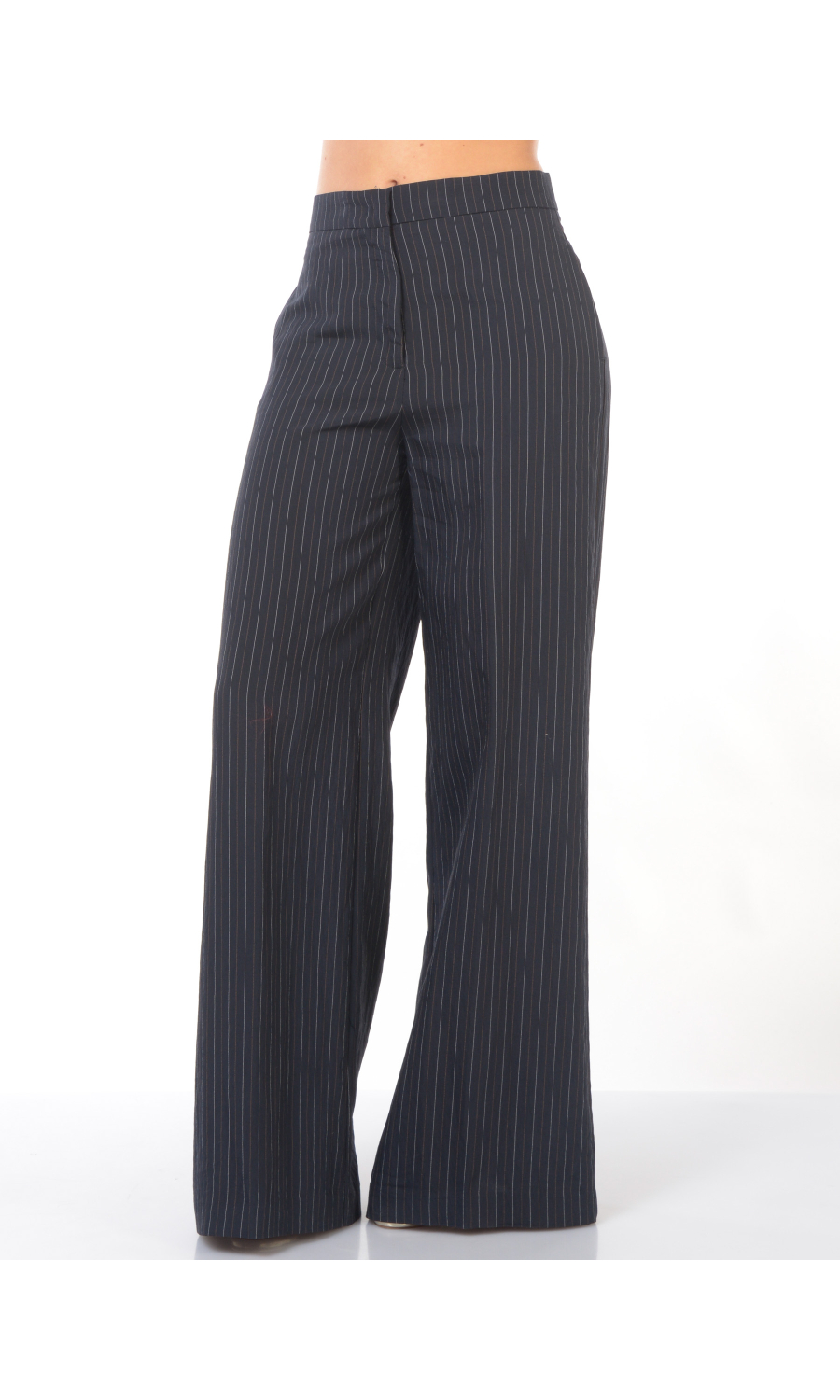 pantalone da donna Kaos a palazzo gessato