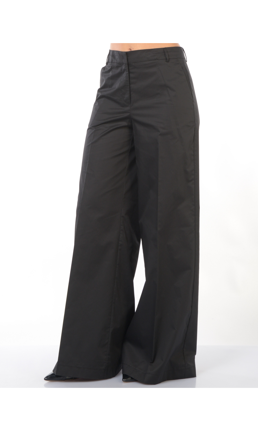 pantalone da donna Kaos in cotone a palazzo