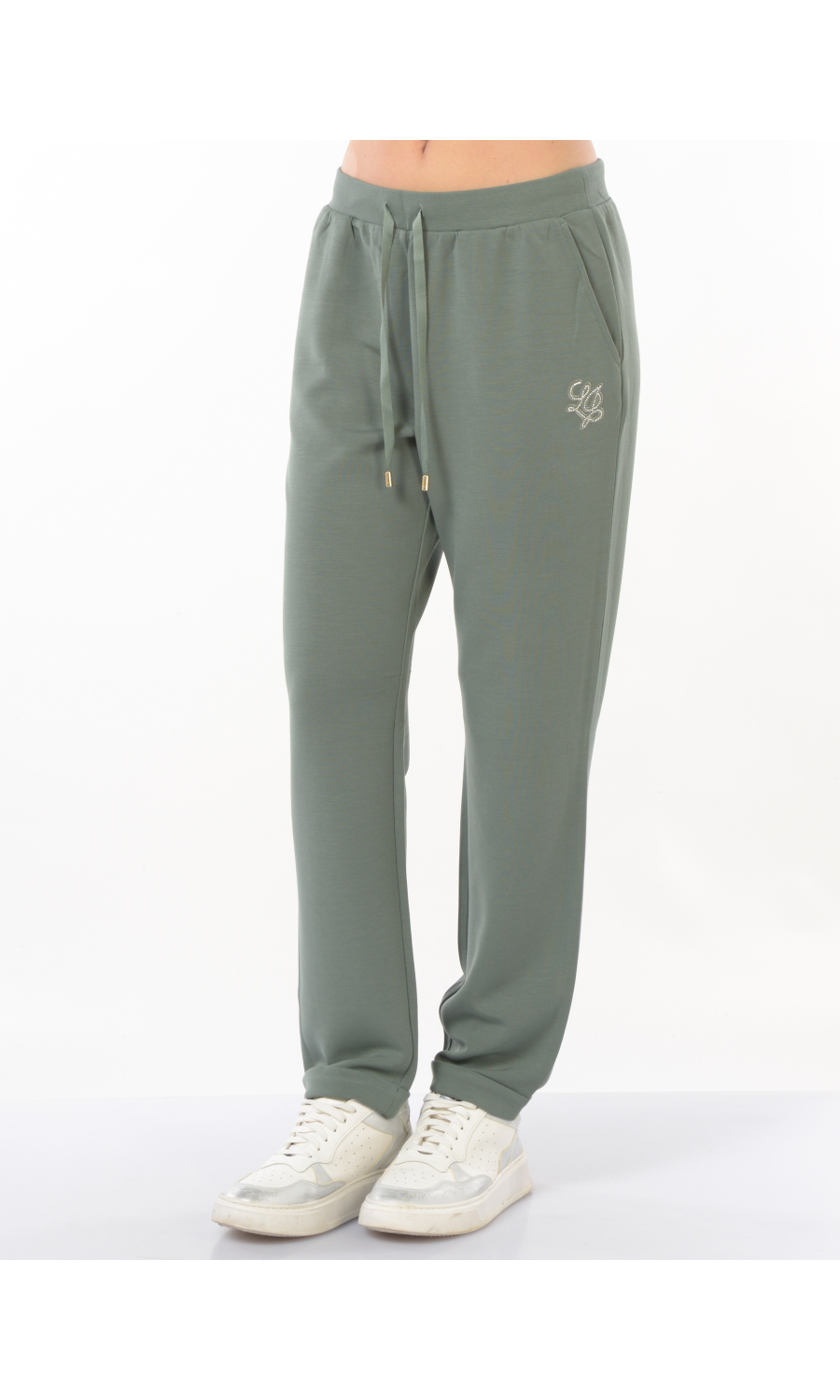 pantalone da donna Liu Jo in felpa con logo di strass