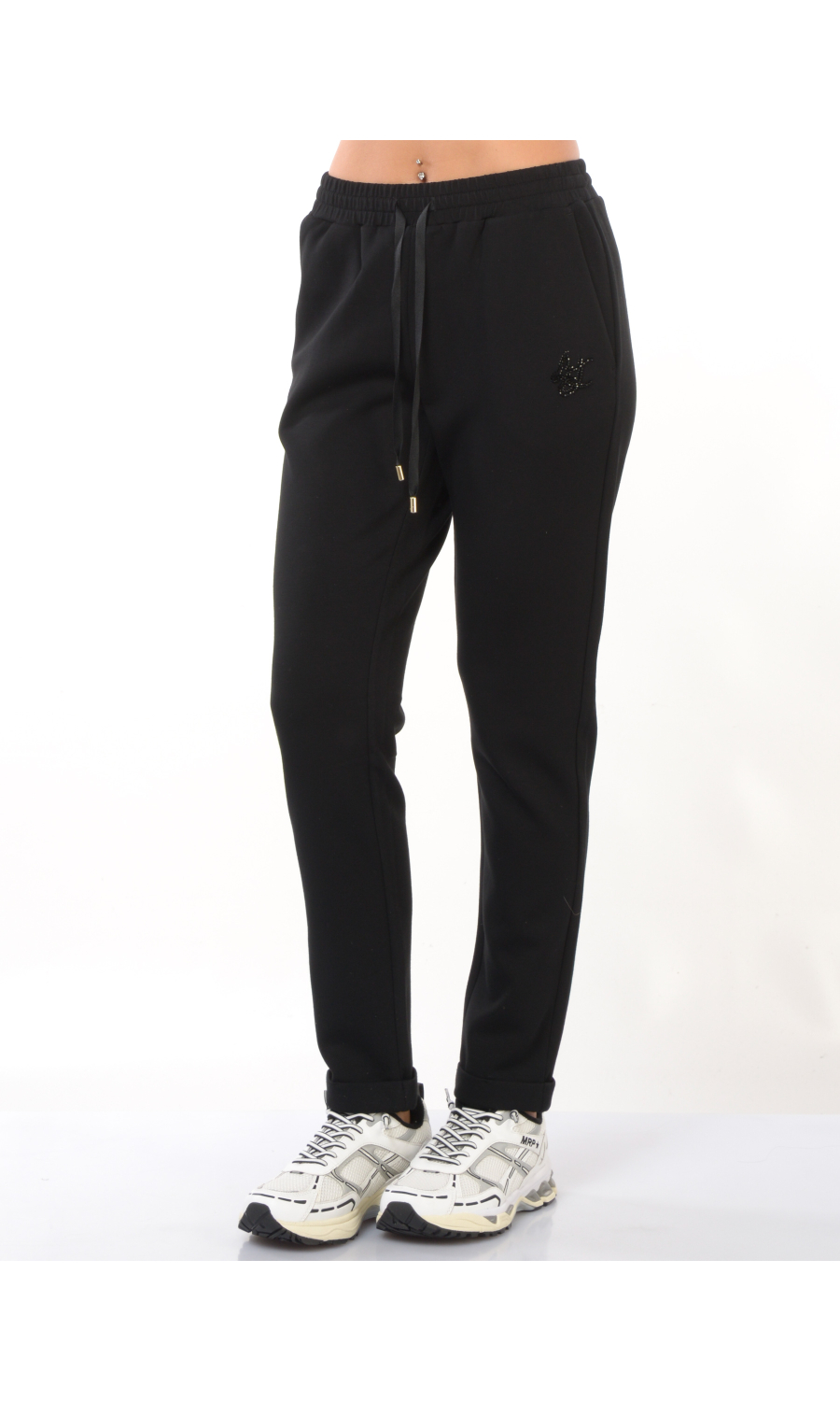pantalone da donna Liu Jo in jersey con balza