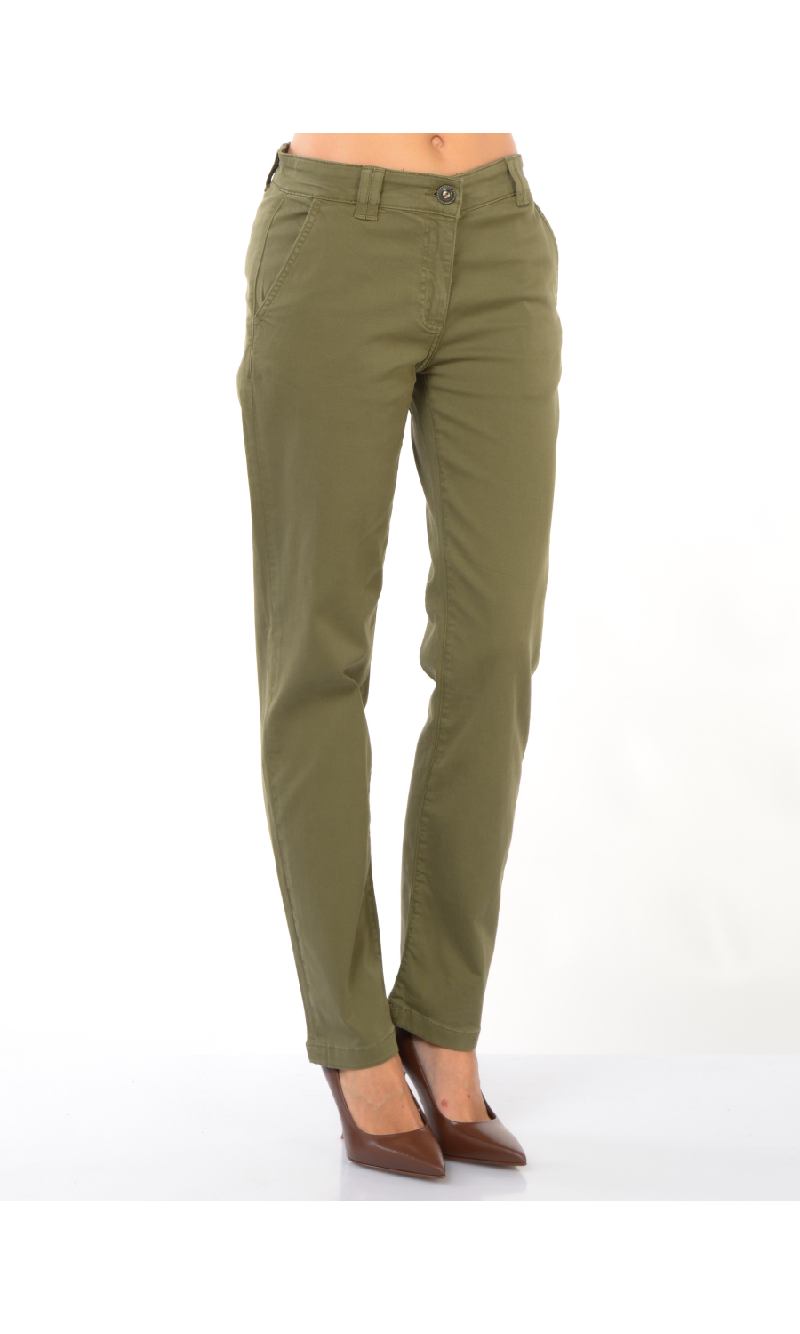 pantalone da donna Liu Jo Cigarette Cropped a vita bassa