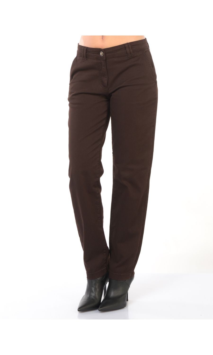 pantalone da donna Liu Jo Cigarette Cropped a vita bassa