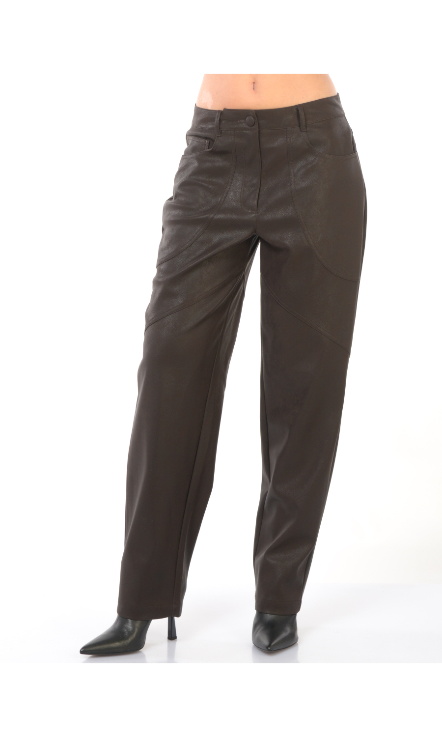 pantalone da donna Liu Jo Baggy in similpelle