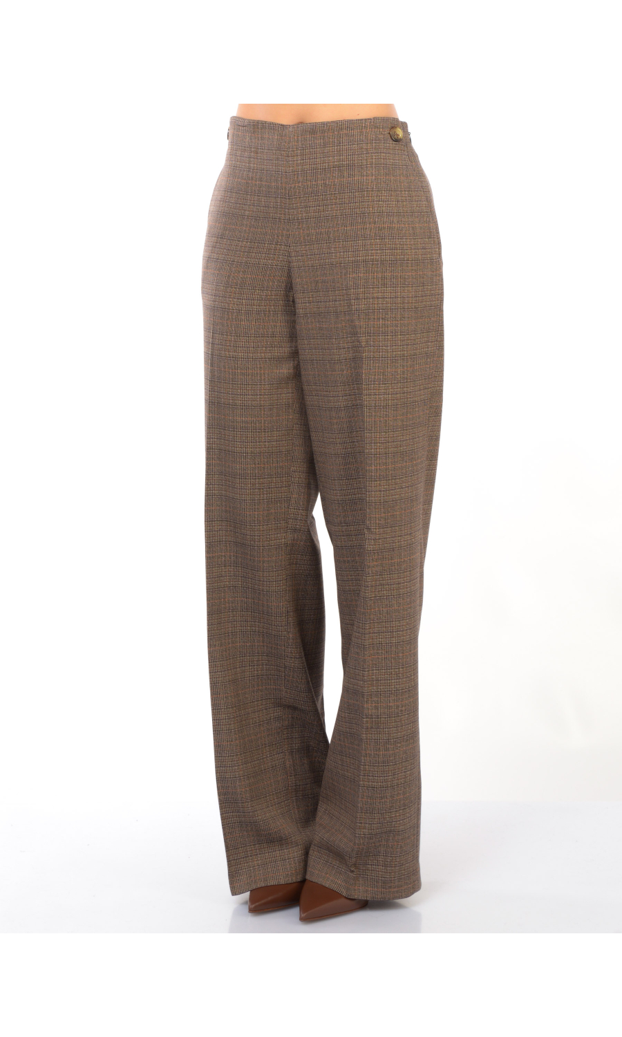 pantalone da donna Liu Jo a palazzo fantasia check