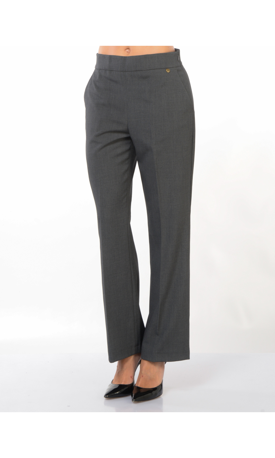 pantalone da donna Liu Jo in flanella linea a trombetta