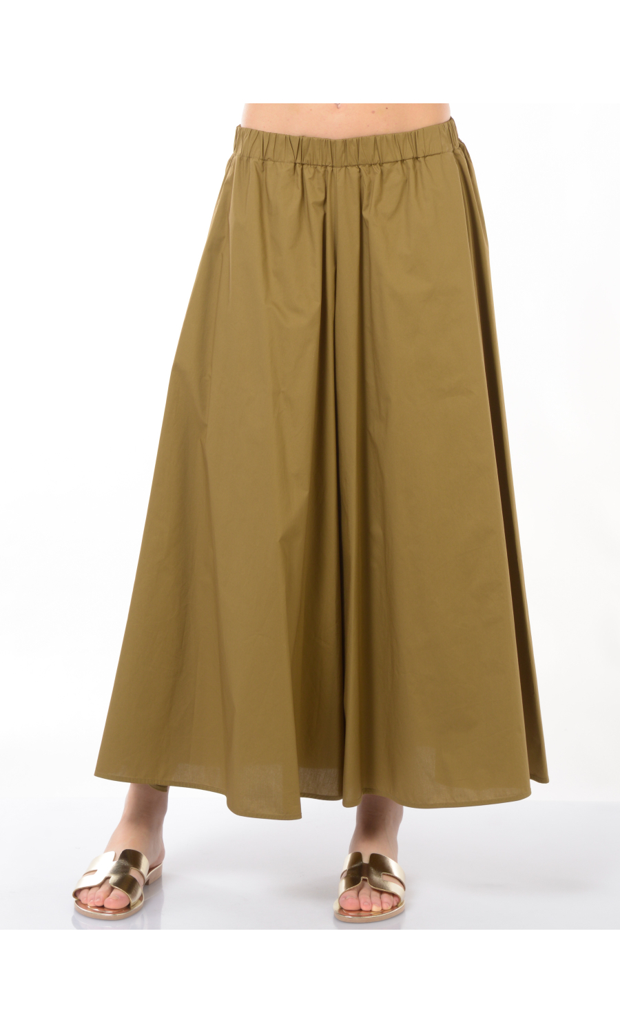 pantalone da donna Meimeij effetto gonna con elastico