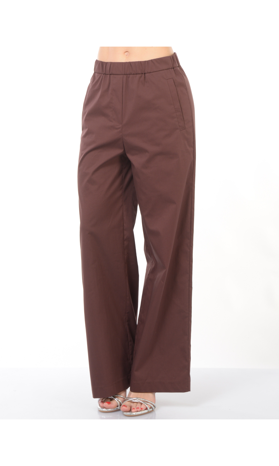 pantalone da donna Patrizia Pepe in popeline con elastico