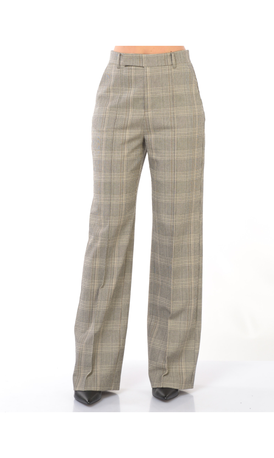pantalone da donna Patrizia Pepe ampio a fantasia check