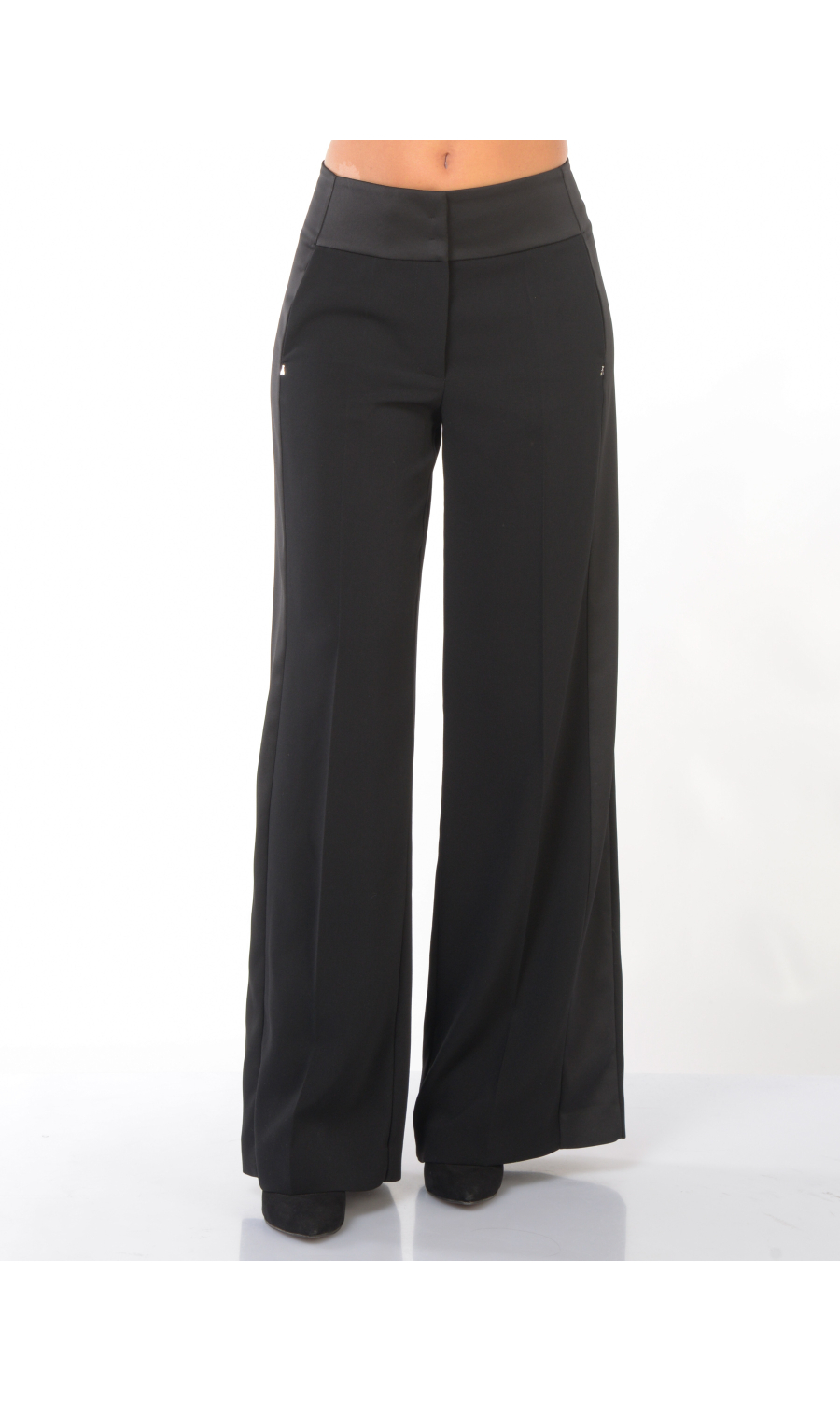 pantalone da donna Patrizia Pepe wide lega vita bassa