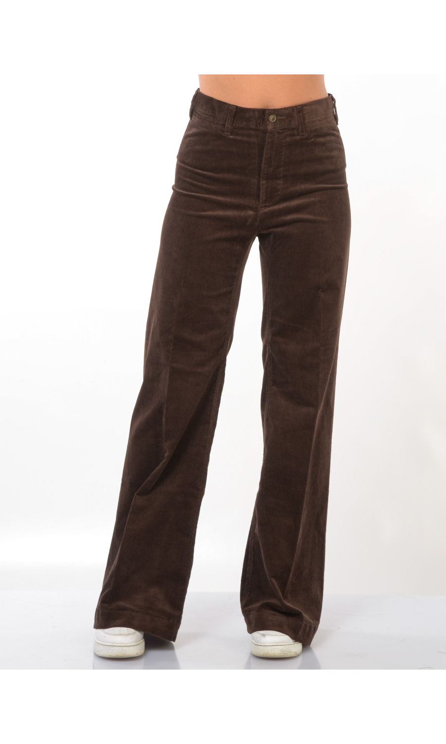 pantalone da donna Ralph Lauren ampio in velluto rigato