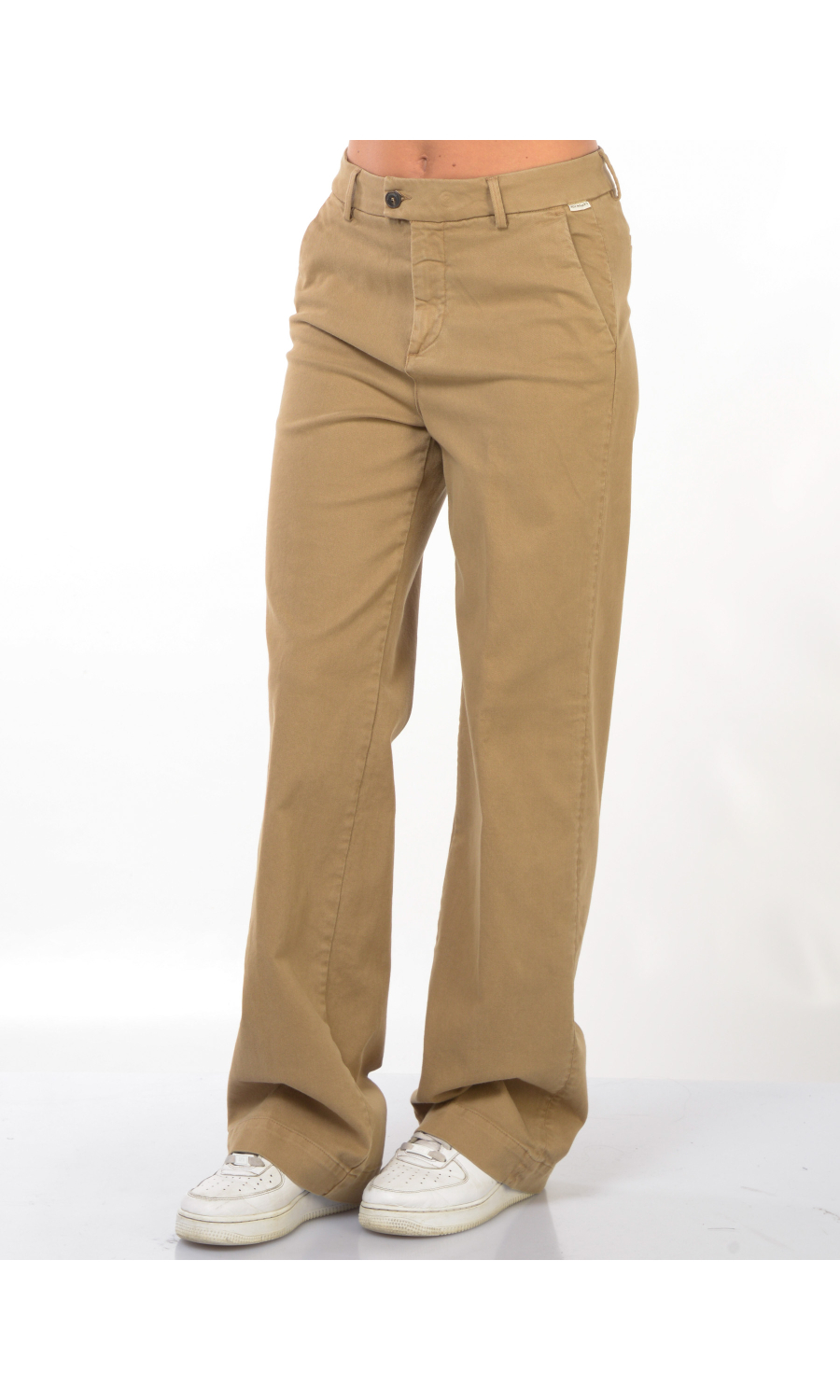 pantalone da donna Roy Roger's Flare in cotone e lyocell