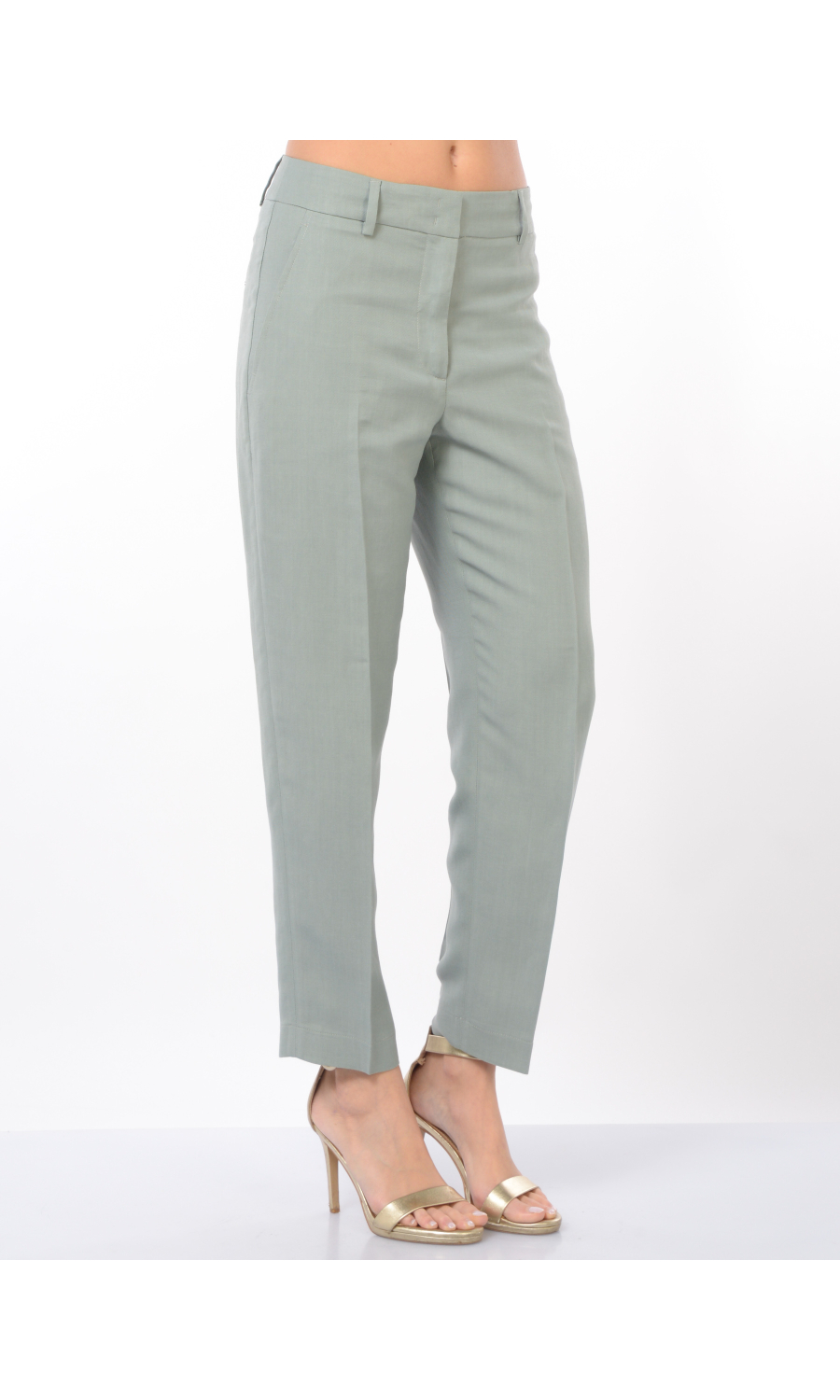 pantalone da donna Seventy chino in viscosa e lino